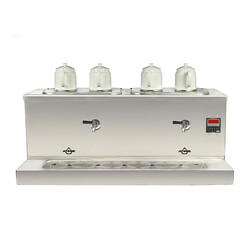 Ateşe Cappadocia Dijital 4 Demlikli Çay Kazanı, 30+30 L, Elektrikli, Inox - Ateşe