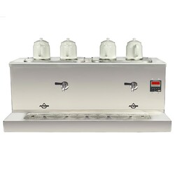 Ateşe Cappadocia Dijital 4 Demlikli Çay Kazanı, 30+30 L, Gaz+Elektrikli, Inox - Ateşe