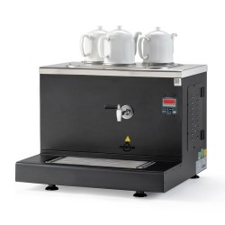 Ateşe غلاية شاي كابادوكيا سمارت 3، 30 لتر، غاز + كهربائي، مطلي بطلاء ثابت - Ateşe