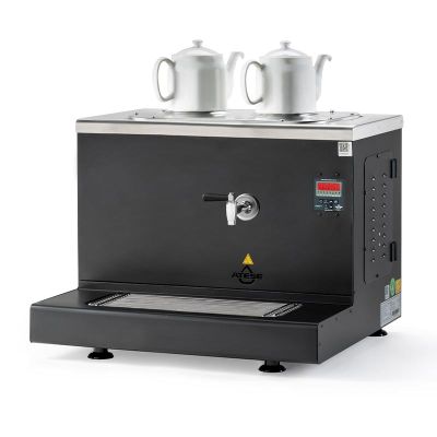 Ateşe Cappadocia Smart 2 Demlikli Çay Kazanı, 30 L, Gaz+Elektrikli, Statik Boyalı - 1