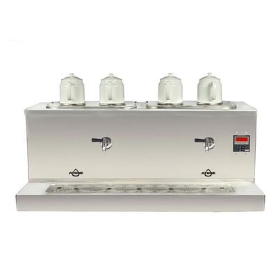 Ateşe Cappadocia Smart 4 Demlikli Çay Kazanı, 30+30 L, Gaz+Elektrikli, Inox - 1