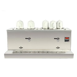 Ateşe Cappadocia Smart 5 Demlikli Çay Kazanı, 30+30 L, Gaz+Elektrikli, Inox - Ateşe