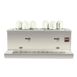 Ateşe Cappadocia Smart 6 Demlikli Çay Kazanı, 30+30 L, Gaz+Elektrikli, Inox - Ateşe