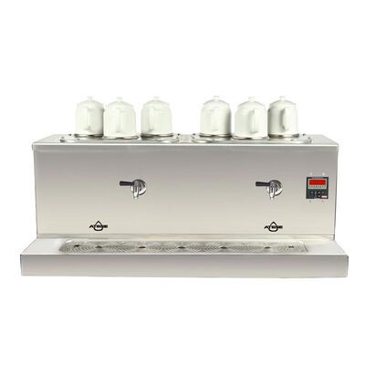 Ateşe Cappadocia Smart 6 Demlikli Çay Kazanı, 30+30 L, Gaz+Elektrikli, Inox - 1