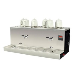 Ateşe Cappadocia Smart 6 Demlikli Çay Kazanı, 30+30 L, Gaz+Elektrikli, Statik Boyalı - Ateşe