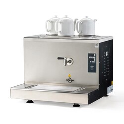 Ateşe Cappadocia Smart Plus 3 Demlikli Çay Kazanı, 30 L, Gaz+Elektrikli, Inox - Ateşe