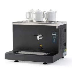 Ateşe Cappadocia Smart Plus 3 Demlikli Çay Kazanı, 30 L, Gaz+Elektrikli, Statik Boyalı - Ateşe