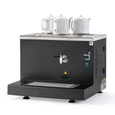 Ateşe Cappadocia Smart Plus 3 Demlikli Çay Kazanı, 30 L, Gaz+Elektrikli, Statik Boyalı - 1