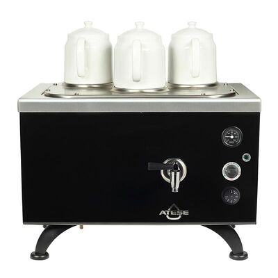 Ateşe Efes Analog 3 Demlikli Çay Kazanı, Elektrikli, Statik Boya - 1