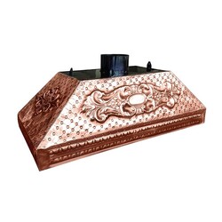 Ateşe Medium Type Cooker Hood, 100x42x42 cm, Copper - Ateşe