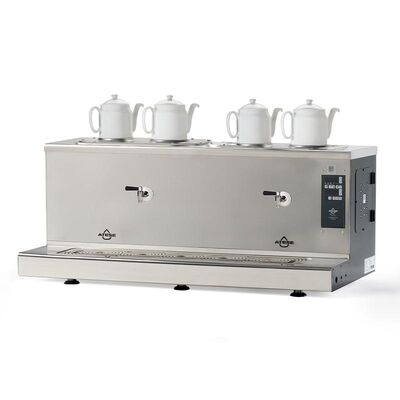 Ateşe Cappadocia Smart Plus 4 Demlikli Çay Kazanı, 30+30 L, Elektrikli, Inox - 1