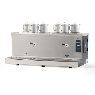 Ateşe Cappadocia Smart Plus 6 Demlikli Çay Kazanı, 30+30 L, Elektrikli, Inox - 1