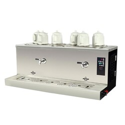 Ateşe Cappadocia Smart Plus 6 Demlikli Çay Kazanı, 30+30 L, Elektrikli, Statik Boya - Ateşe