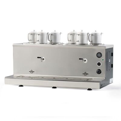 Ateşe Sümela Analog 6 Demlikli Çay Kazanı, Gaz+Elektrikli, Statik Boyalı - 2