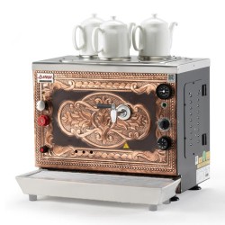 Ateşe Sumela Analogue 3 Teapot Tea Boiler, Gas + Electric, Copper - 1