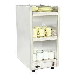 Ateşe Trioa Fincan Isıtma Makinesi, 25x35x50 cm, Inox - Ateşe