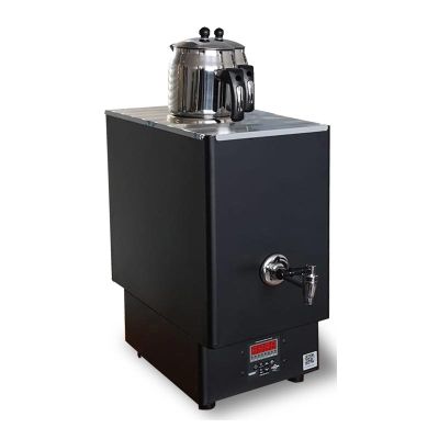 Ateşe Zeugma Smart Çay Makinesi, 2 Demlikli, 12 L, Elektrikli, Siyah - 1