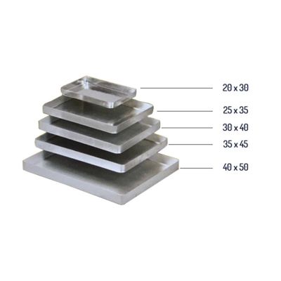 Almetal Köşeli Kalın Alüminyum Baklava Tepsisi, 1000 gr, 35x45x4 cm - 3