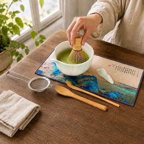 Baristic 8 Parça Matcha Çayı Hazırlama Seti, Yeşil-Beyaz - Baristic (1)