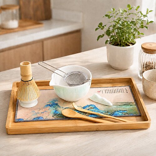 Baristic 8 Parça Matcha Çayı Hazırlama Seti, Yeşil-Beyaz - 5