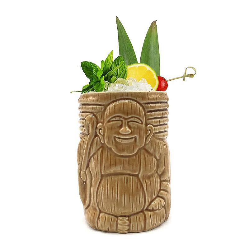 Baristic Buddha Tiki Mug, 380 cc, Kahverengi - Baristic