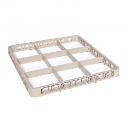 Tribeca Basket Yükseltici, 9 Bölmeli, 500x500x40 mm, Gri - Tribeca