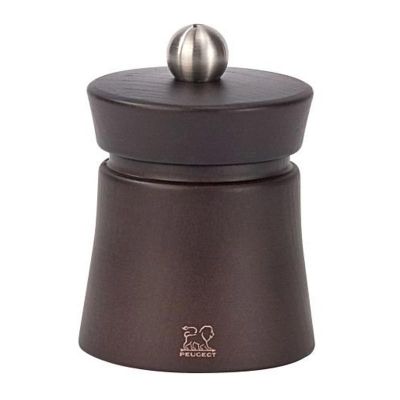 Peugeot Baya Karabiber Değirmeni, Ahşap, 8 cm, Çikolata Rengi - 1