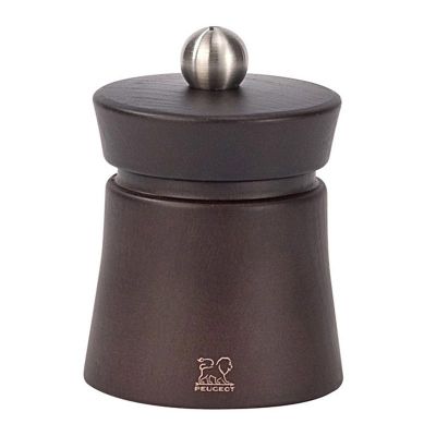 Peugeot Baya Tuz Değirmeni, Ahşap, 8 cm, Çikolata Rengi - 1