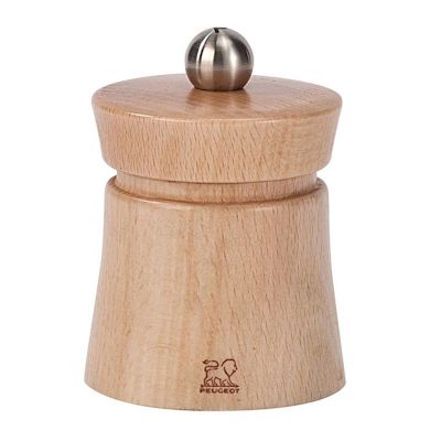 Peugeot Baya Naturel Tuz Değirmeni, Ahşap, 8 cm - 1