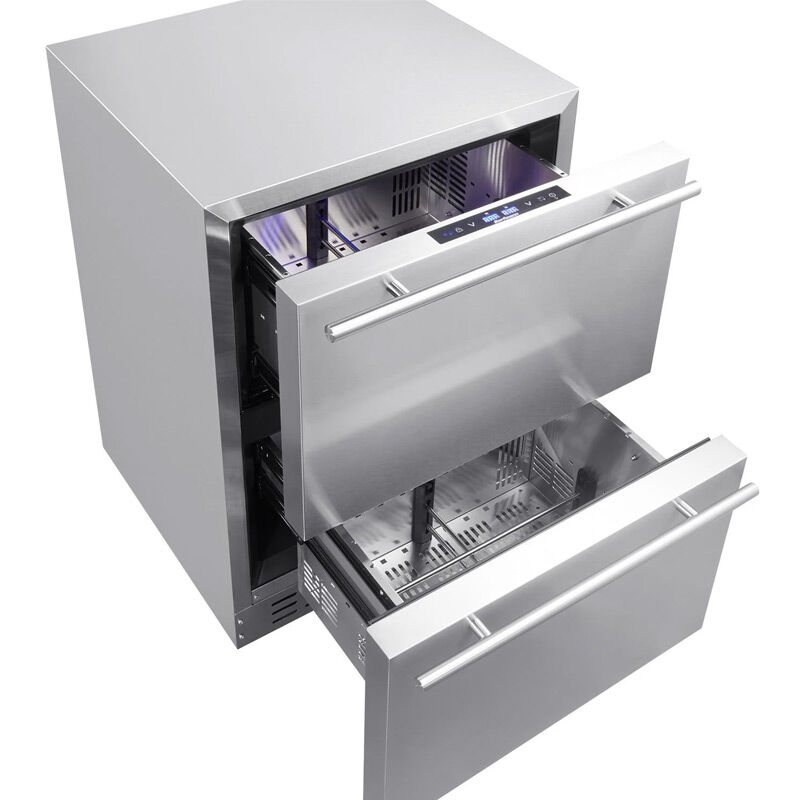 Berfmann BUR113-DSS Tezgah Altı 2 Çekmeceli Buzdolabı, 113 L, 60.5x62x82.5 cm - Berfmann