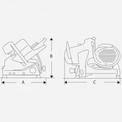 Berkel قطاعة طعام برو لاين XS25، 250 مم، فضي - 6