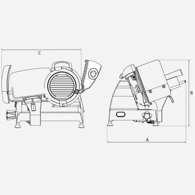 Berkel Red Line RL220 Gıda Dilimleme Makinesi, 220 mm, Kırmızı - 6