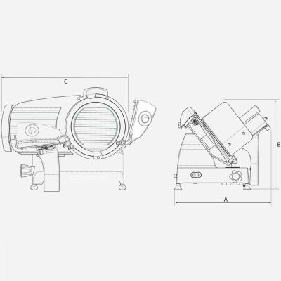 Berkel Red Line RL300 Gıda Dilimleme Makinesi, 300 mm, Kırmızı - 7