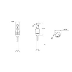 خلاط بير مهني خلاط يدوي 350 واط - BP3535 - 2