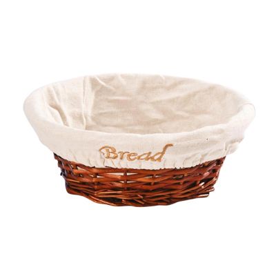 Zicco JN-2313 Bezli Daire Ekmek Sepeti, 24x8 cm, Koyu Renk - 1