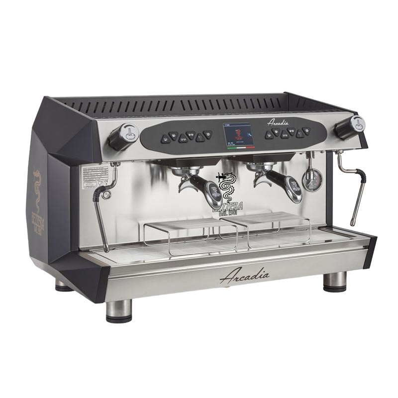 Bezzera Arcadia DE PID Espresso Kahve Makinesi, 2 Gruplu + Fiorenzato F64E Kahve Değirmeni, Siyah - Bezzera