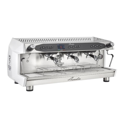 Bezzera Arcadia DE PID Tall Cup Fully Automatic Espresso Coffee Machine, 3 Groups, Matte White - Bezzera