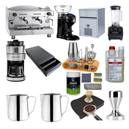 Bezzera B2016DE 2 Group Espresso Coffee Machine, 13 Piece Cafe Set - Bezzera