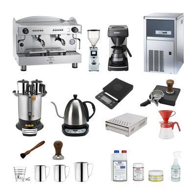 Bezzera B2016DE Tall Cup 2 Gruplu Espresso Makinesi 25 Parça Kafe Seti - Bezzera