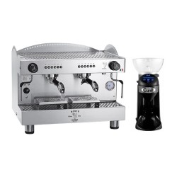 Bezzera B2016DE Tall Cup Espresso Kahve Makinesi, 2 Gruplu + Cunill Tranquilo Tron Kahve Değirmeni - Bezzera