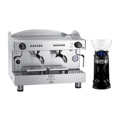 Bezzera B2016DE Tall Cup Espresso Kahve Makinesi, 2 Gruplu + Cunill Tranquilo Tron Kahve Değirmeni - Bezzera