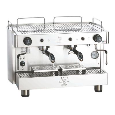 Bezzera B2016PM Tall Cup Yarı Otomatik Espresso Kahve Makinesi, 2 Gruplu - 1