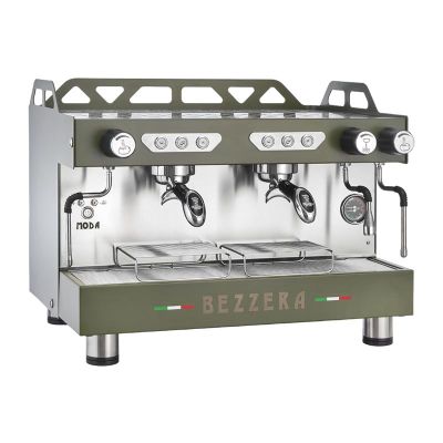 Bezzera MODA DE Tall Cup Fully Automatic Espresso Coffee Machine, 2 Groups, Green - Bezzera