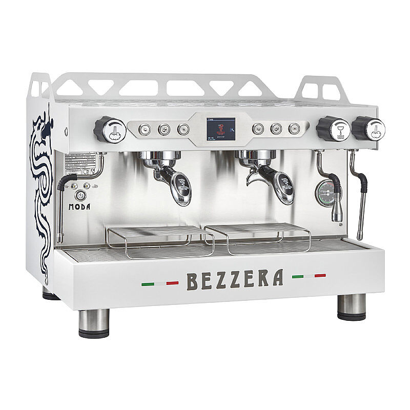 Bezzera MODA PID Display Tall Cup Tam Otomatik Espresso Kahve Makinesi, 2 Gruplu, Beyaz - Bezzera