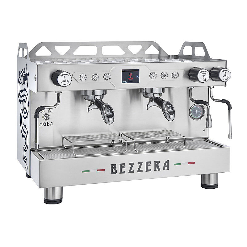 Bezzera MODA PID Display Tall Cup Tam Otomatik Espresso Kahve Makinesi, 2 Gruplu, Inox - Bezzera