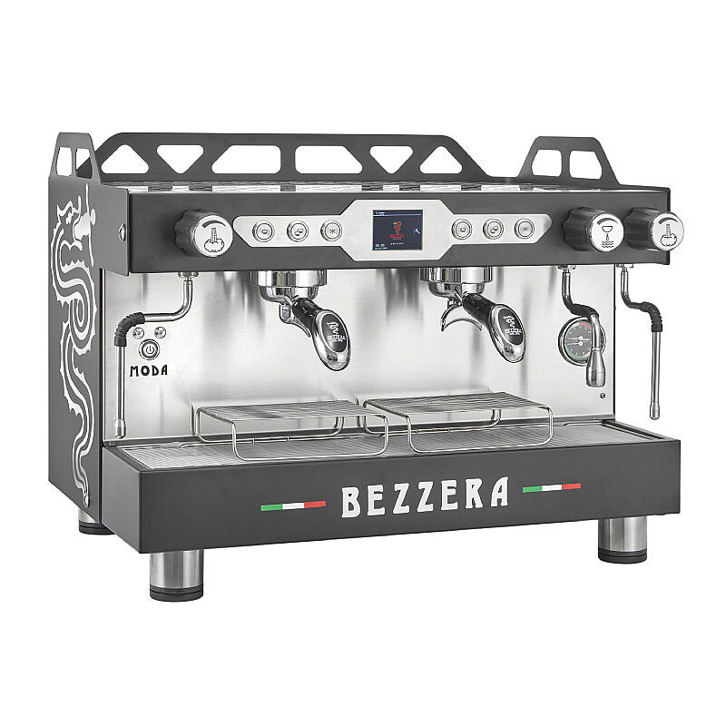 Bezzera MODA PID Display Tall Cup Tam Otomatik Espresso Kahve Makinesi, 2 Gruplu, Siyah - Bezzera