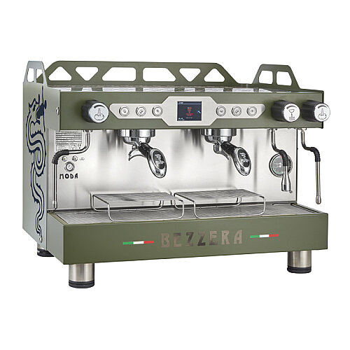 Bezzera MODA PID Display Tall Cup Tam Otomatik Espresso Kahve Makinesi, 2 Gruplu, Yeşil 