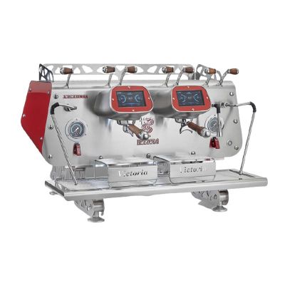 Bezzera Victoria Tall Cup Fully Automatic Espresso Coffee Machine, 2 Groups, Red - Bezzera