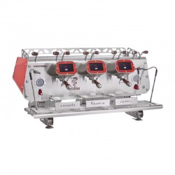 Bezzera ماكينة تحضير قهوة الاسبريسو الأوتوماتيكية بالكامل Bezzera، فيكتوريا، 3 مجموعات، أحمر - Bezzera