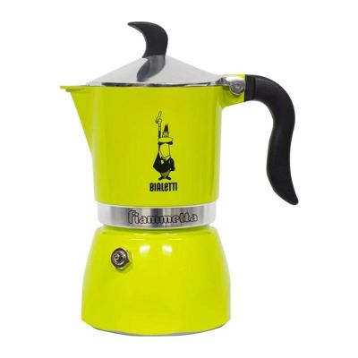 Bialetti Fiammetta Moka Pot, 3 Cup, Yeşil - 1